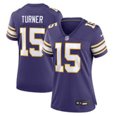 Dallas Turner Minnesota Vikings Women's Alternate Game Jersey - Purple - Nike