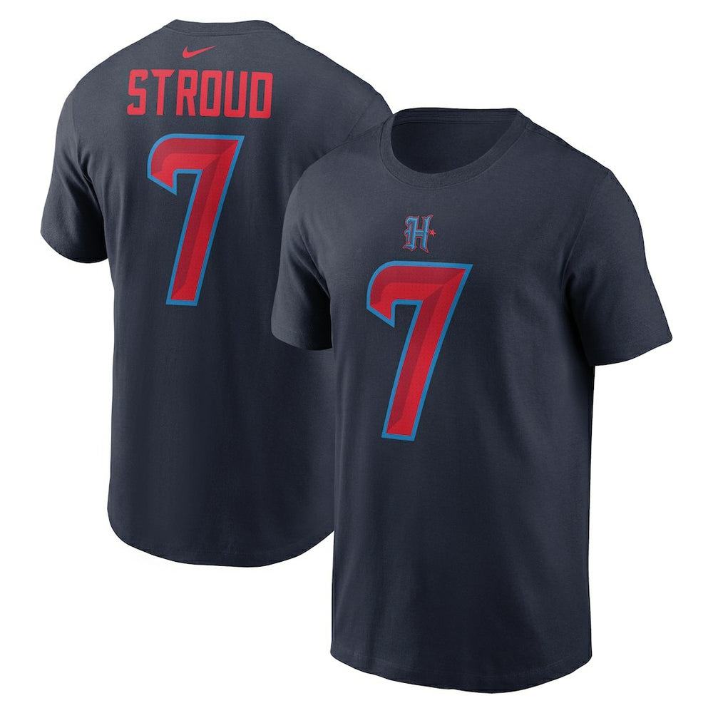 C.J. Stroud Houston Texans Name & Number T-Shirt - Navy - Nike