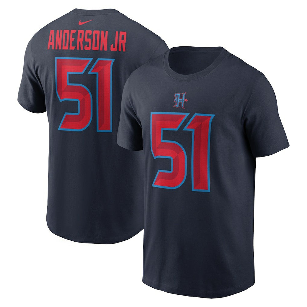 Will Anderson Jr. Houston Texans Name & Number T-Shirt - Navy - Nike