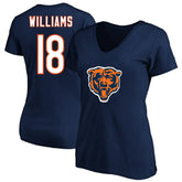 Caleb Williams Chicago Bears Women's Plus Size Fair Catch Name & Number Scoop Neck T-Shirt - Navy - NFL
