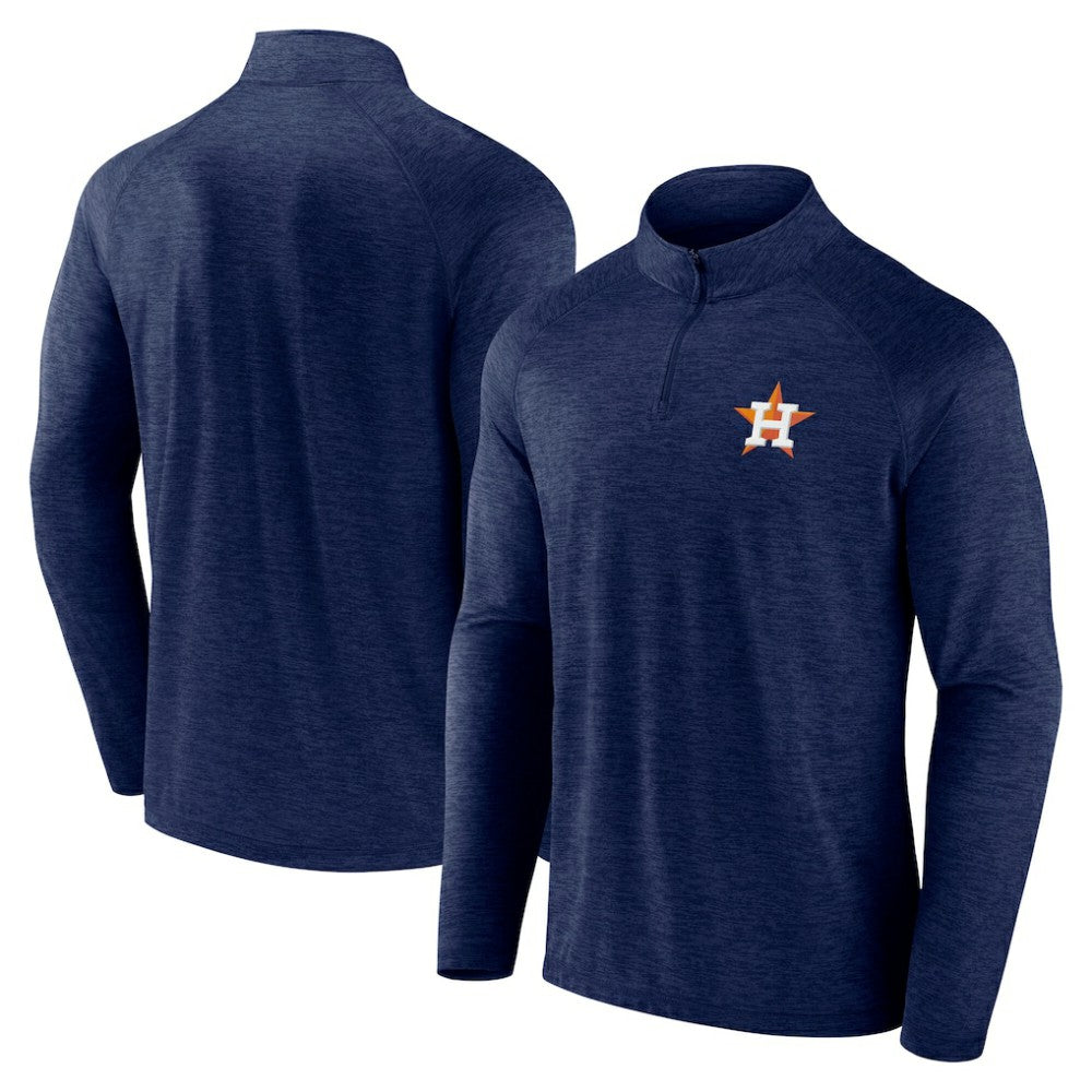 Houston Astros Fanatics Head-to-Head Raglan Quarter-Zip Jacket Online