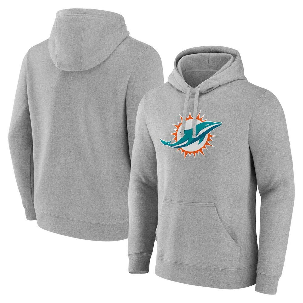Miami Dolphins Deliver Fleece Pullover Hoodie - Heather Gray - Fanatics