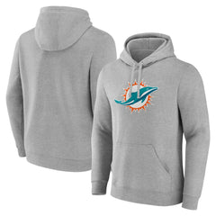 Miami Dolphins Deliver Fleece Pullover Hoodie - Heather Gray - Fanatics