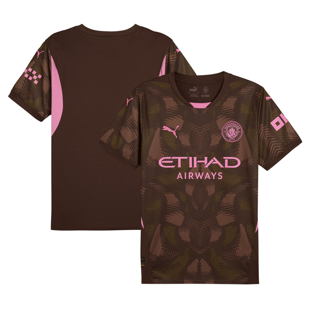 Puma - Manchester City 2024/25 Replica Short Sleeve Goalkeeper Jersey - Brown