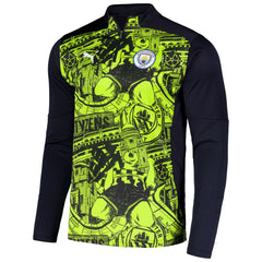 Puma - Manchester City 2024/25 Pre-Match dryCELL Quarter-Zip Top - Black