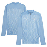 Puma - Manchester City 2024/25 Pre-Match dryCELL Quarter-Zip Top - Light Blue