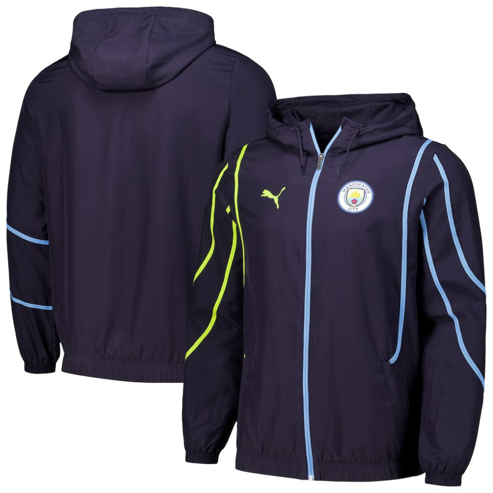 Puma - Manchester City 2024/25 Pre-Match Anthem dryCELL Full-Zip Hoodie Jacket - Navy