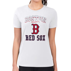 Boston Red Sox G-III 4Her by Carl Banks Women's Super-Slim Fit Lightweight Team Logo Graphic T-Shirt Sale