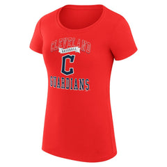 Cleveland Guardians G-III 4Her by Carl Banks Women's Super-Slim Fit Lightweight Team Logo Graphic T-Shirt Discount