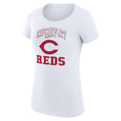 Cincinnati Reds G-III 4Her by Carl Banks Women's Super-Slim Fit Lightweight Team Logo Graphic T-Shirt Sale