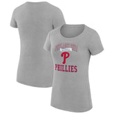 Philadelphia Phillies G-III 4Her by Carl Banks Women's Super-Slim Fit Lightweight Team Logo Graphic T-Shirt Outlet