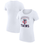Minnesota Twins G-III 4Her by Carl Banks Women's Super-Slim Fit Lightweight Team Logo Graphic T-Shirt Outlet
