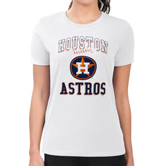 Houston Astros G-III 4Her by Carl Banks Women's Super-Slim Fit Lightweight Team Logo Graphic T-Shirt Outlet