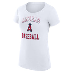 Los Angeles Angels G-III 4Her by Carl Banks Women's Super-Slim Fit Lightweight Team Logo Graphic T-Shirt Sale