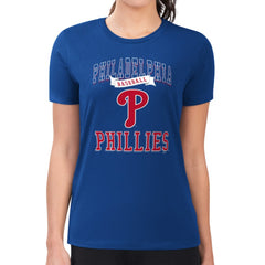Philadelphia Phillies G-III 4Her by Carl Banks Women's Super-Slim Fit Lightweight Team Logo Graphic T-Shirt Online