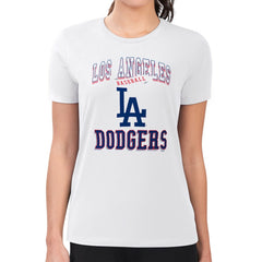 Los Angeles Dodgers G-III 4Her by Carl Banks Women's Super-Slim Fit Lightweight Team Logo Graphic T-Shirt Near Me
