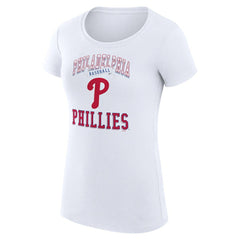 Philadelphia Phillies G-III 4Her by Carl Banks Women's Super-Slim Fit Lightweight Team Logo Graphic T-Shirt Discount