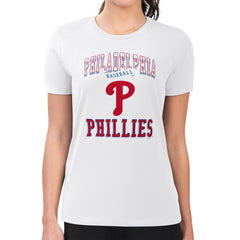 Philadelphia Phillies G-III 4Her by Carl Banks Women's Super-Slim Fit Lightweight Team Logo Graphic T-Shirt Discount