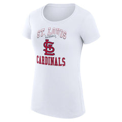 St. Louis Cardinals G-III 4Her by Carl Banks Women's Super-Slim Fit Lightweight Team Logo Graphic T-Shirt Outlet