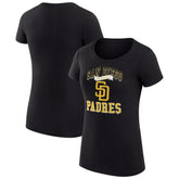 San Diego Padres G-III 4Her by Carl Banks Women's Super-Slim Fit Lightweight Team Logo Graphic T-Shirt Sale