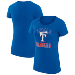 Texas Rangers G-III 4Her by Carl Banks Women's Super-Slim Fit Lightweight Team Logo Graphic T-Shirt Online