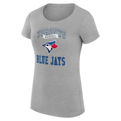 Toronto Blue Jays G-III 4Her by Carl Banks Women's Super-Slim Fit Lightweight Team Logo Graphic T-Shirt Outlet