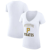 Pittsburgh Pirates G-III 4Her by Carl Banks Women's Super-Slim Fit Lightweight Team Logo Graphic V-Neck T-Shirt Online