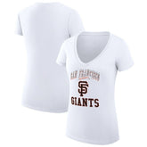 San Francisco Giants G-III 4Her by Carl Banks Women's Super-Slim Fit Lightweight Team Logo Graphic V-Neck T-Shirt Online