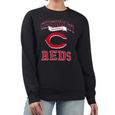 Cincinnati Reds G-III 4Her by Carl Banks Women's Team Logo Graphic Tri-Blend Fleece Pullover Sweatshirt Discount