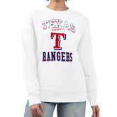 Texas Rangers G-III 4Her by Carl Banks Women's Team Logo Graphic Tri-Blend Fleece Pullover Sweatshirt Online