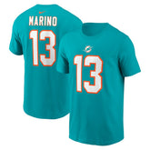 Dan Marino Miami Dolphins Retired Player Name & Number T-Shirt - Aqua - Nike