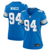 Mekhi Wingo Detroit Lions Women's Team Game Jersey - Blue - Nike