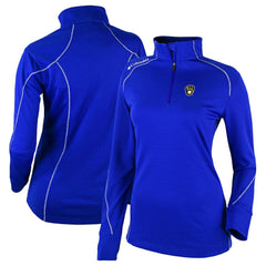 Milwaukee Brewers Columbia Women's Cooperstown Collection Shotgun 2.0 Omni-Wick Quarter-Zip Top - Royal Outlet