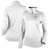 Minnesota Twins Columbia Women's Cooperstown Collection Shotgun 2.0 Omni-Wick Quarter-Zip Top - White Sale