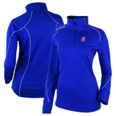 Atlanta Braves Columbia Women's Cooperstown Collection Shotgun 2.0 Omni-Wick Quarter-Zip Top - Royal Online