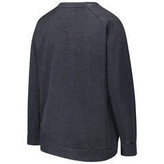 Baltimore Ravens Profile Women's Plus Size Acid Wash Raglan Sweatshirt - Charcoal - NFL