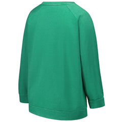 Philadelphia Eagles Profile Women's Plus Size Acid Wash Raglan Sweatshirt - Kelly Green - NFL