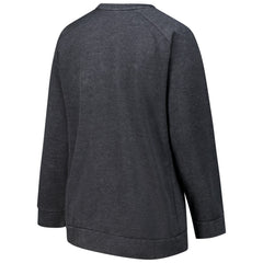 Detroit Lions Profile Women's Plus Size Acid Wash Raglan Sweatshirt - Charcoal - NFL