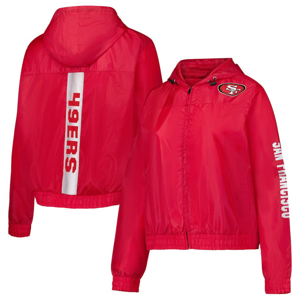 San Francisco 49ers Women's Full-Zip Jacket - Scarlet - Fanatics