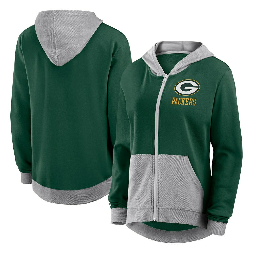 Green Bay Packers Women's Hit It Full-Zip Hoodie - Green - Fanatics