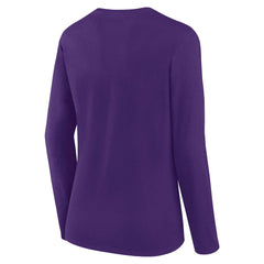 Minnesota Vikings Women's Long Sleeve Scoop Neck T-Shirt - Purple - Fanatics