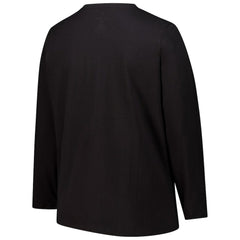 Atlanta Falcons Women's Long Sleeve Scoop Neck T-Shirt - Black - Fanatics