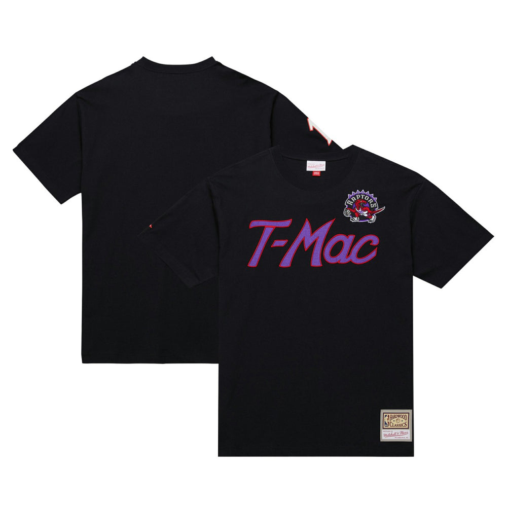 Mitchell & Ness Tracy McGrady Toronto Raptors Premium Nickname T-Shirt Black
