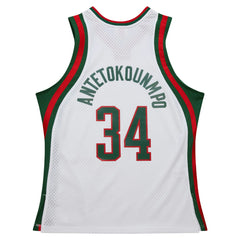 Mitchell & Ness Giannis Antetokounmpo Milwaukee Bucks 2013/14 Hardwood Classics Swingman Jersey White
