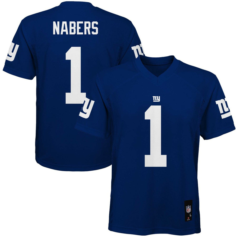 Malik Nabers New York Giants Youth Replica Player Jersey - Royal - NFL
