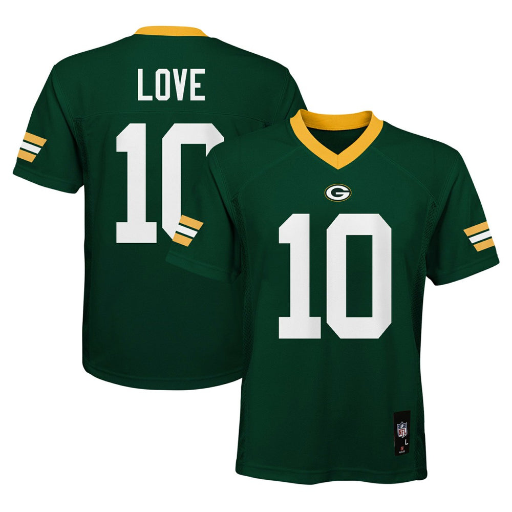 Jordan Love Green Bay Packers Youth Replica Player Jersey - Green - NFL