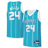 Nike Brandon Miller Charlotte Hornets Youth Swingman Jersey Icon Edition Teal