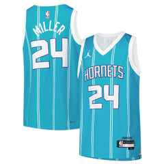 Nike Brandon Miller Charlotte Hornets Youth Swingman Jersey Icon Edition Teal