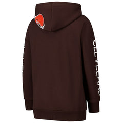 Cleveland Browns G-III 4Her by Carl Banks Women's Extra Inning Pullover Hoodie - Brown - NFL