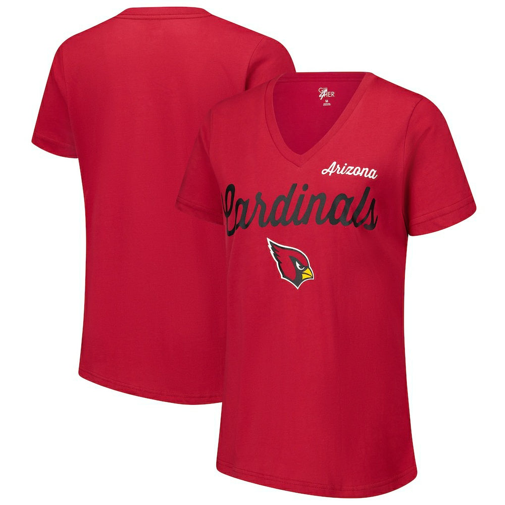 Arizona Cardinals G-III 4Her by Carl Banks Women's Post Season V-Neck T-Shirt - Cardinal - NFL